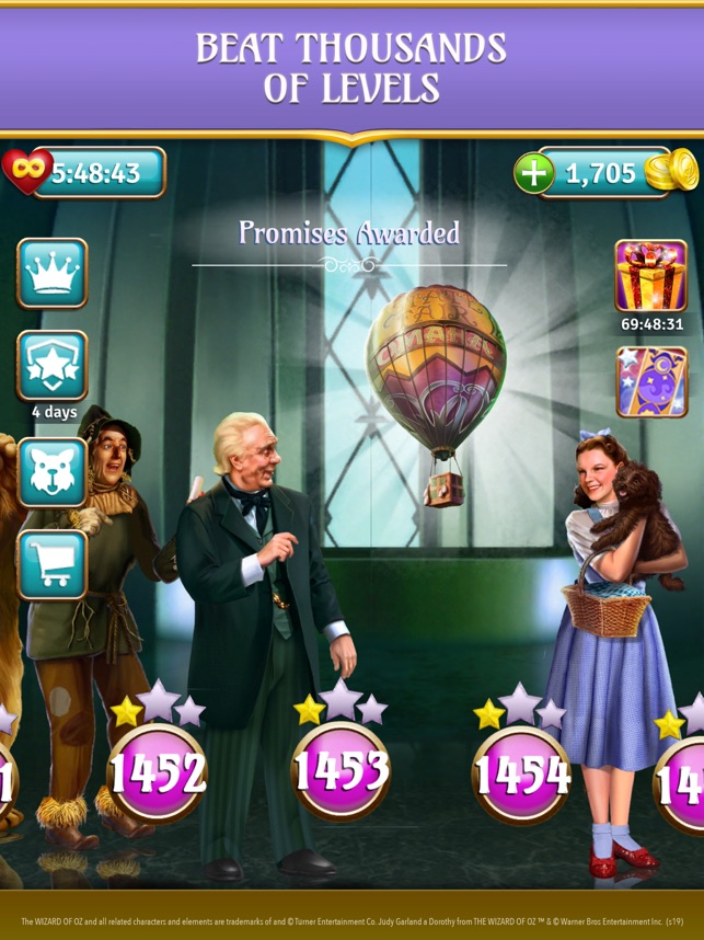 wizard of oz magic match cheats for android